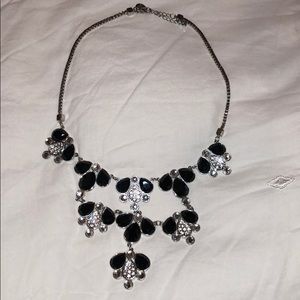 WHBM beautiful black and silver necklace